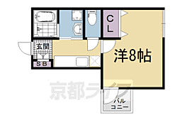 サニータウン 1Kの間取図画像