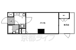 エスリード京都駅前 1Kの間取図画像