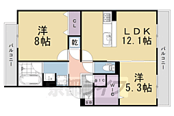 SAKURA CIEL 2LDKの間取図画像