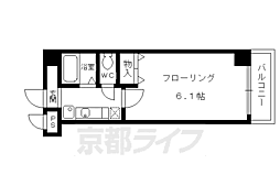 リーブル・シンワ 1Kの間取図画像