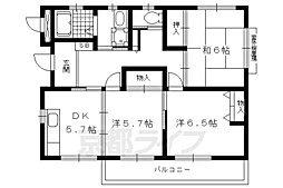 玉屋山三小路 3DKの間取図画像