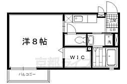 ボナールハイツ 1Kの間取図画像