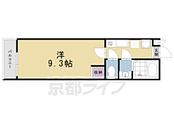 イーストコート東山 1Kの間取図画像