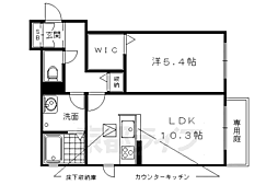 シャーメゾン御所ノ内北町 1LDKの間取図画像