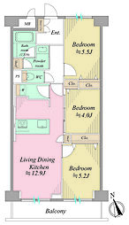 間取図画像 3LDK