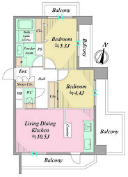間取図画像 2LDK