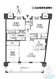 クラシオン大橋 3LDKの間取図画像