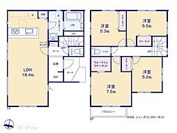 吉川市中野1期　新築一戸建て　全1棟