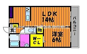 ソニート  ｜ 岡山県倉敷市沖新町（賃貸マンション1LDK・1階・46.20㎡） その2