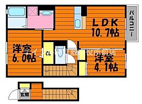 恵比寿III  ｜ 岡山県倉敷市中島（賃貸アパート2LDK・2階・55.01㎡） その2