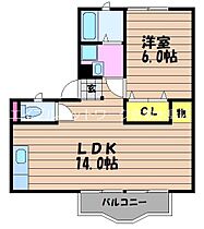 RE APARTMENT 4 ｜ 岡山県倉敷市福田町古新田1002（賃貸アパート1LDK・2階・42.87㎡） その2