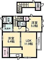 岡山県倉敷市堀南716-4（賃貸アパート2LDK・2階・58.93㎡） その2