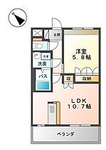 ウィッシュ 103 ｜ 岡山県倉敷市水江（賃貸アパート1LDK・1階・41.04㎡） その2