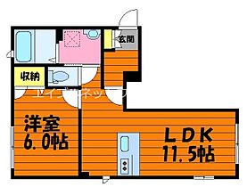 セレッソ浜町Ｃ 103 ｜ 岡山県倉敷市浜町1丁目11-41（賃貸アパート1LDK・1階・40.16㎡） その2