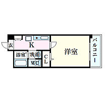 岡山県岡山市北区昭和町9-1（賃貸マンション1K・4階・25.47㎡） その2