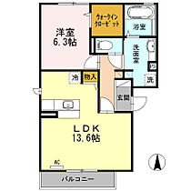 クレール　Ｂ棟 201 ｜ 岡山県倉敷市玉島長尾131-1（賃貸アパート1LDK・2階・52.54㎡） その2