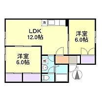 ドミール山本A棟 202 ｜ 岡山県倉敷市平田775-3（賃貸アパート2LDK・2階・53.73㎡） その2