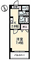 JRBハイツ倉敷 507 ｜ 岡山県倉敷市昭和1丁目3-7（賃貸マンション1K・5階・25.08㎡） その2