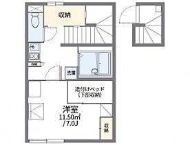 岡山県倉敷市中庄3522-14（賃貸アパート1K・2階・26.08㎡） その2