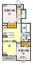 岡山県岡山市北区白石西新町1（賃貸アパート2LDK・1階・53.20㎡） その2