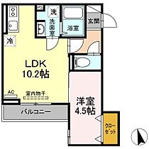 岡山県倉敷市老松町4丁目8-9（賃貸アパート1LDK・2階・36.07㎡） その2