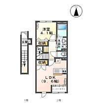 岡山県岡山市北区横井上（賃貸アパート1LDK・2階・42.82㎡） その2