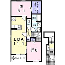 岡山県倉敷市船穂町船穂970番地4（賃貸アパート2LDK・2階・58.64㎡） その2