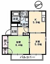 岡山県倉敷市玉島長尾143-1（賃貸アパート2K・2階・43.75㎡） その2