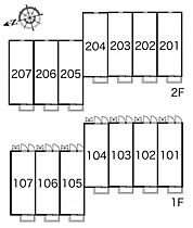 岡山県岡山市北区下伊福2丁目8-7（賃貸アパート1K・1階・23.72㎡） その4