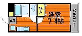 岡山県倉敷市宮前352-1（賃貸マンション1K・2階・22.50㎡） その2