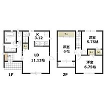 岡山県倉敷市西阿知町新田674-5（賃貸一戸建3LDK・1階・77.00㎡） その2