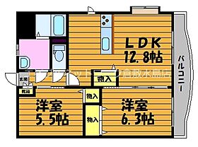 岡山県倉敷市真備町川辺632-1（賃貸マンション2LDK・2階・56.85㎡） その2