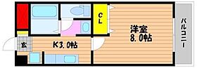 岡山県岡山市南区植松47（賃貸アパート1K・1階・24.75㎡） その2