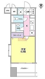 プロスペクトグラーサ広尾 1Kの間取図画像