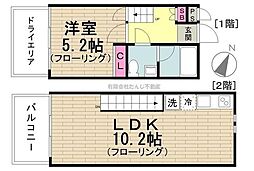 SILVERADO広尾 1LDKの間取図画像
