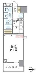 マイプレジール広尾 1Kの間取図画像