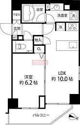 麻布十番レジデンス 1LDKの間取図画像