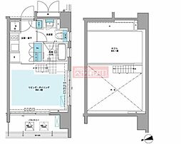 PRIMEURBANシバウラロフト 1Kの間取図画像