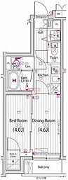 ガーラヴィスタ新板橋 1DKの間取図画像
