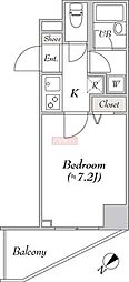 MYRIARESIDENCE白金台ヒルズ 1Kの間取図画像
