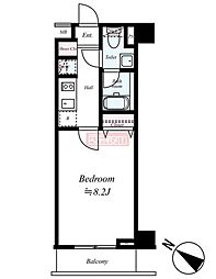 レヴィーガ板橋徳丸 1Kの間取図画像