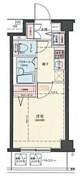 ロアール西品川 1Kの間取図画像