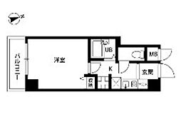 プレール上池袋 1Kの間取図画像