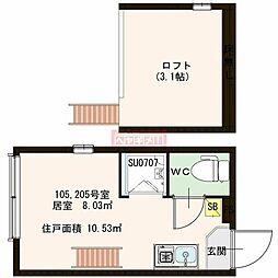 ステージ池袋本町 ワンルームの間取図画像