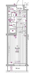 ガーラ・グランディ小竹向原 1Kの間取図画像