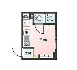Glanz目白2 ワンルームの間取図画像