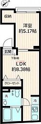 DK池袋 1LDKの間取図画像