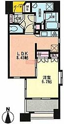プライムアーバン恵比寿2 1LDKの間取図画像