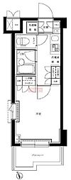 ルーブル目黒不動前 1Kの間取図画像