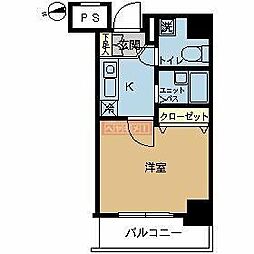 スカイコート板橋3 1Kの間取図画像
